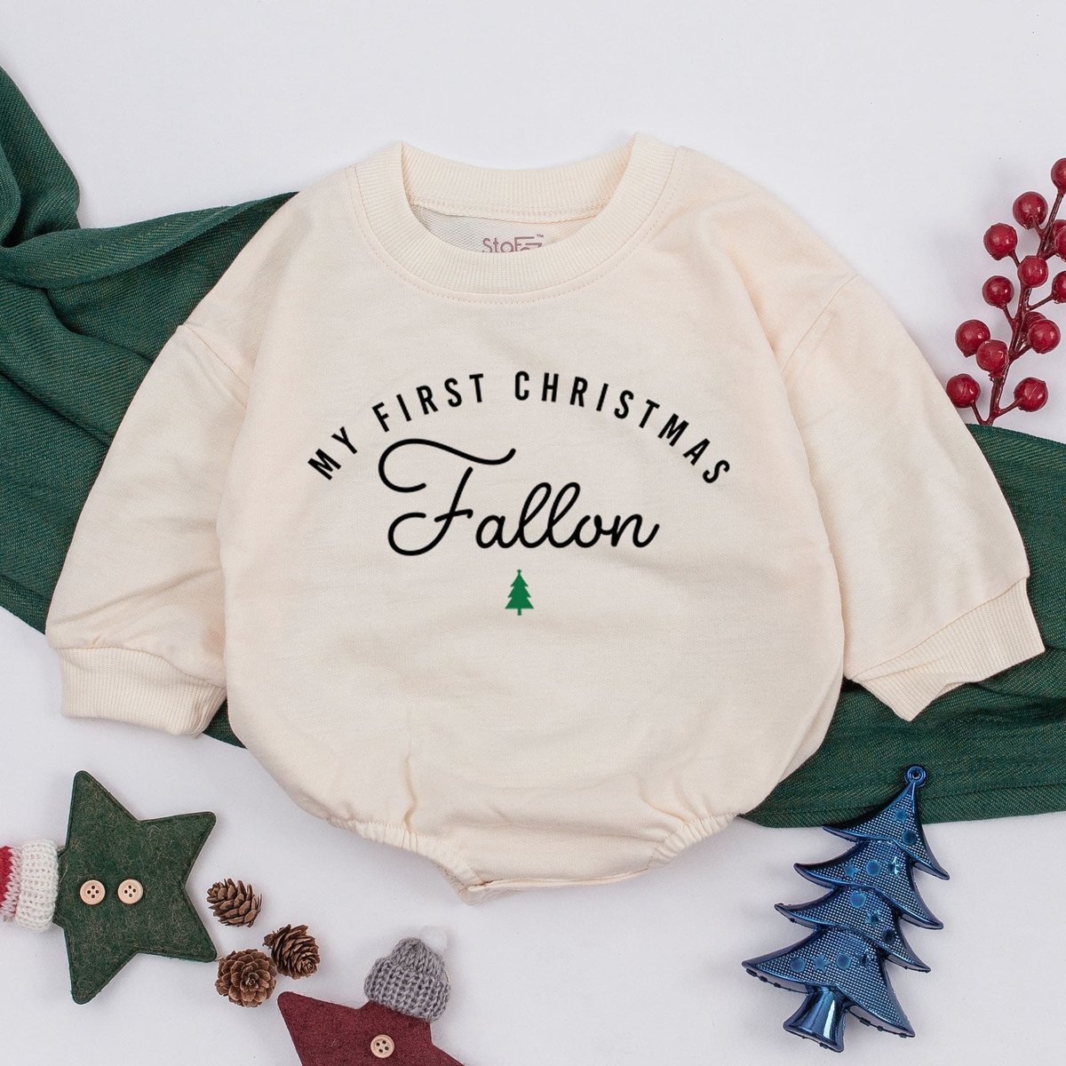 My First Christmas Baby Romper Christmas Toddler Sweatshirt First Christmas Baby Clothes Baby Shower 160