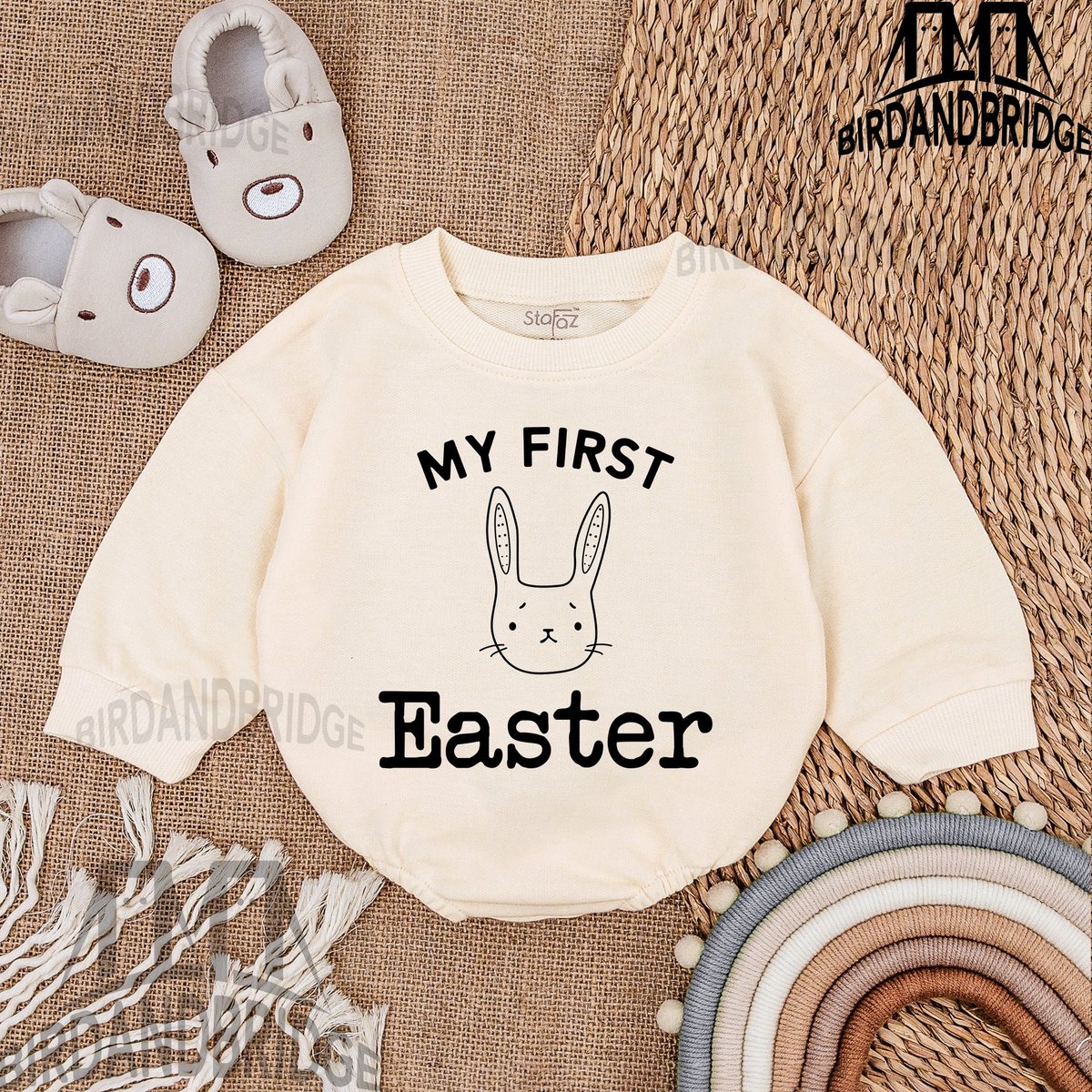 My First Easter Baby Clothes  Easter Day Baby Outfit Sweatshirt Bubble Romper Baby Clothes Baby