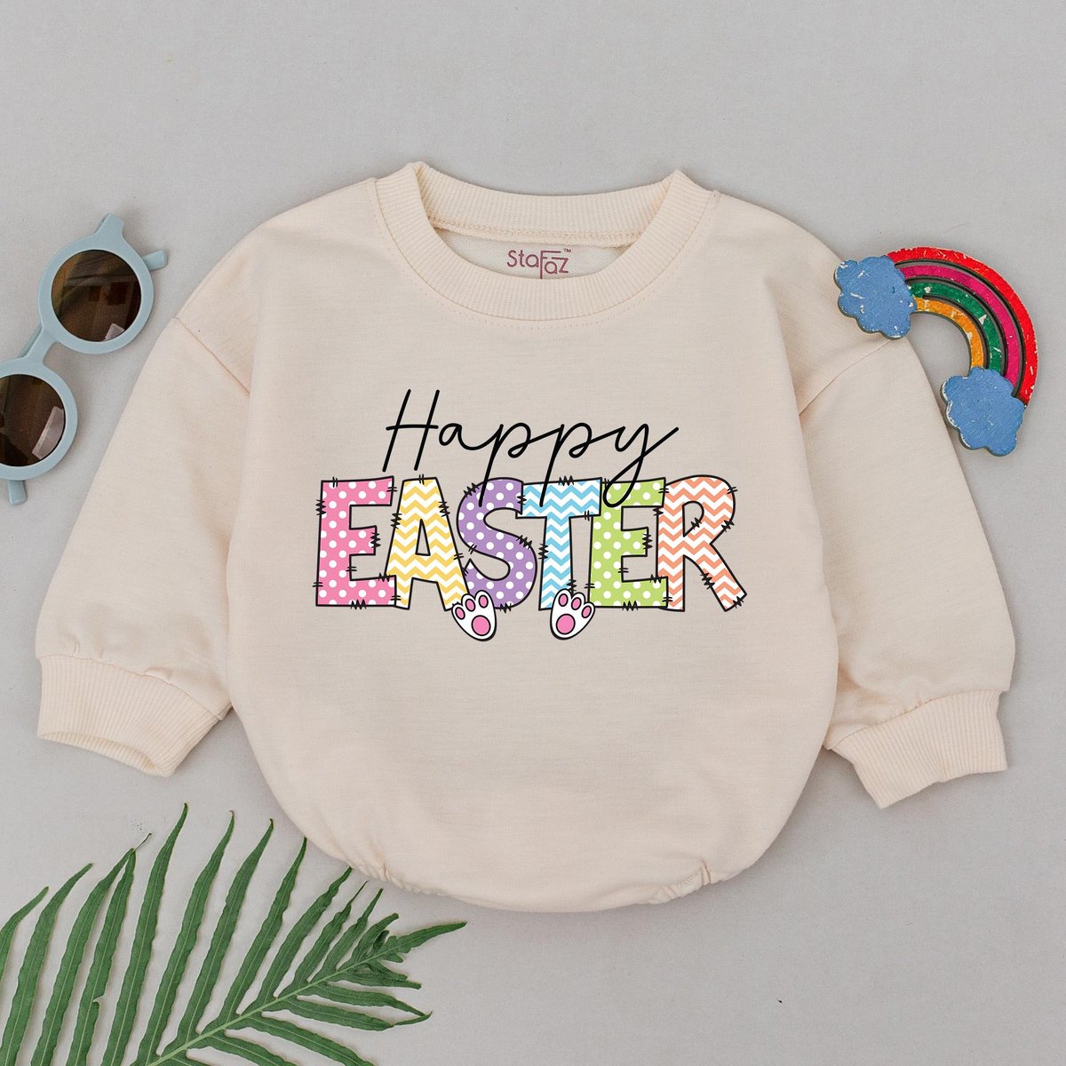 My First Easter Romper Happy Easter Day Romper Little Bunny Baby Bodysuit First Easter Outfit Baby S