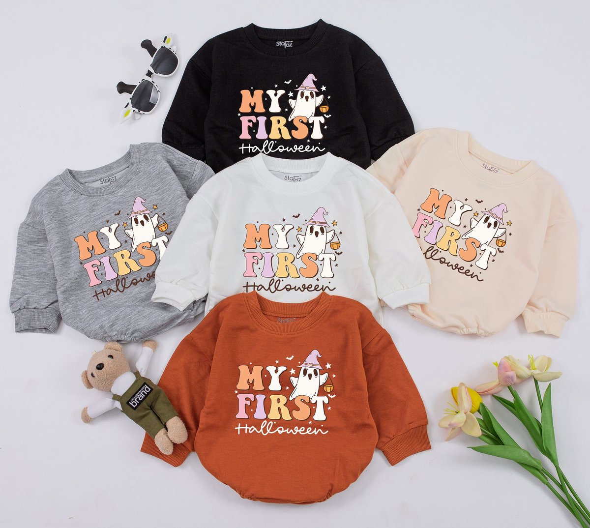 My First Halloween Baby Romper Halloween Baby Clothes 1st Halloween Outfit Halloween Announcement Ne 154