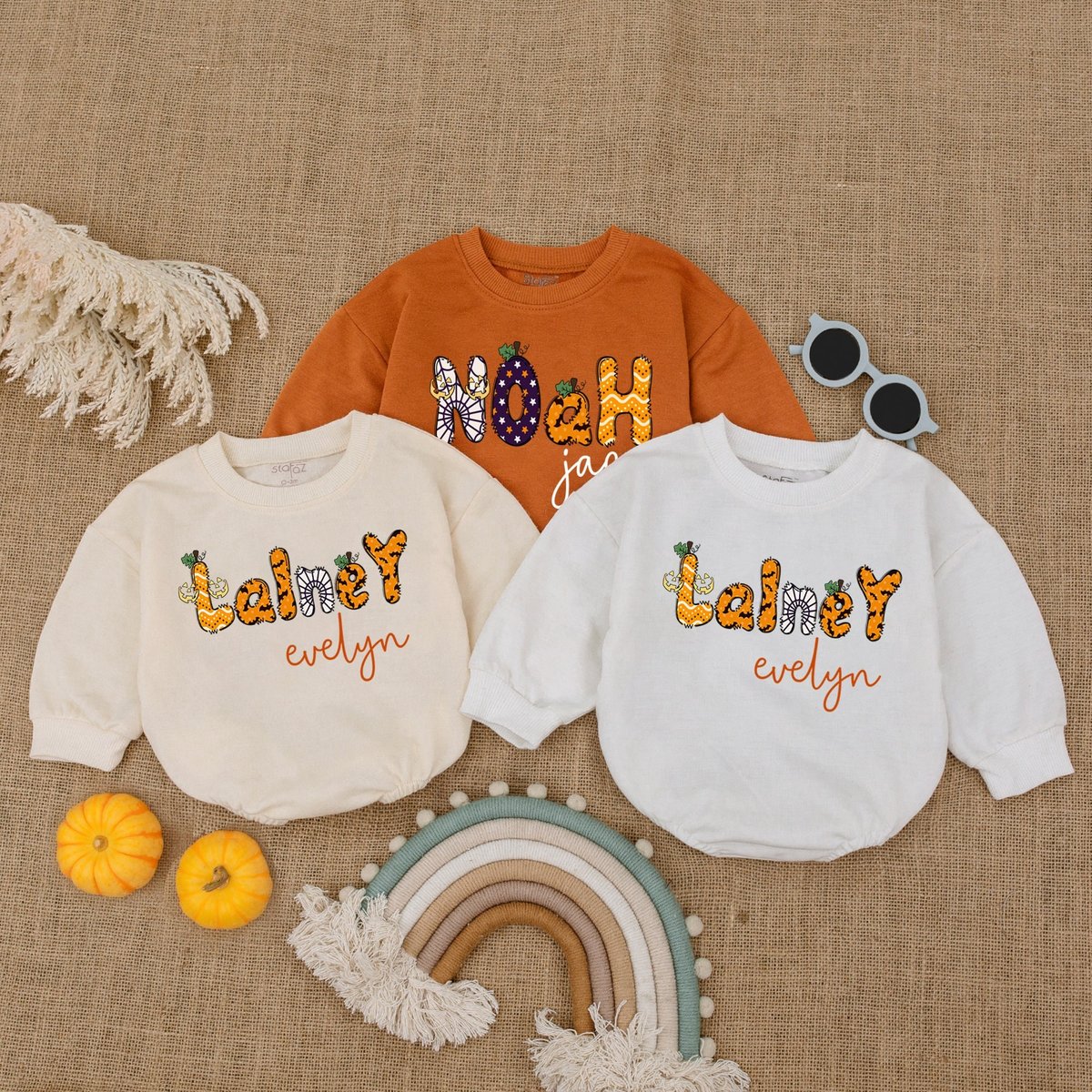 My First Halloween Outfit Bubble Romper Customized Halloween BabyClothes Baby Shower Gift Pumpkin Bo 174