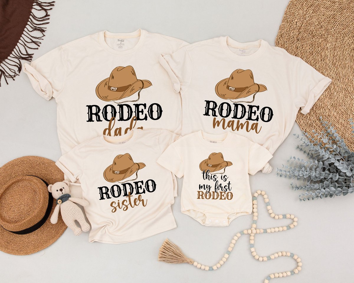 My First Rodeo Birthday Family Shirts Cowboy Birthday Shirts Western Baby Clothes Rodeo First Birthd 169
