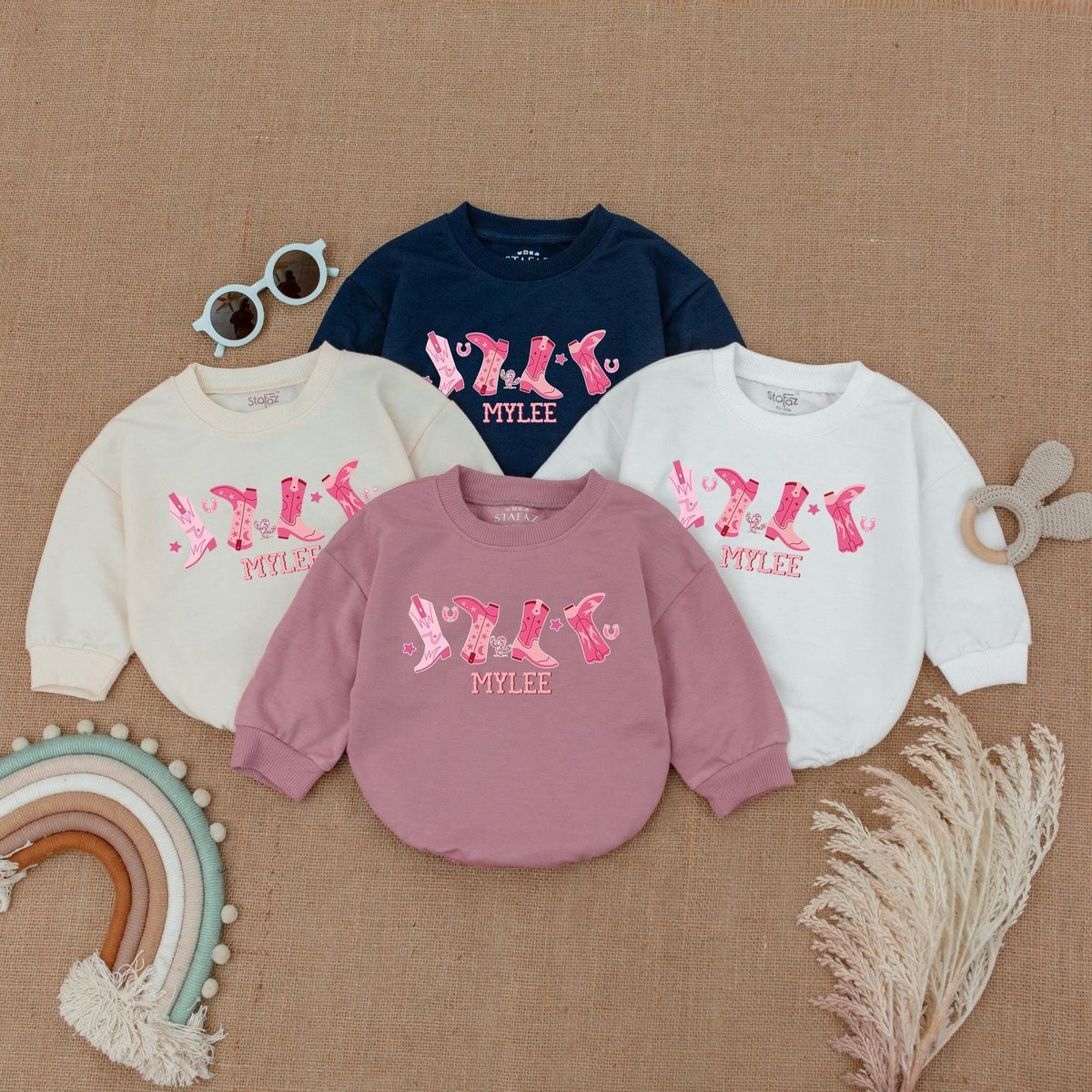 My First Rodeo Bubble Romper First Birthday Outfit Western Cowgirl 1st Birthday Outfit Newborn Outfi 183