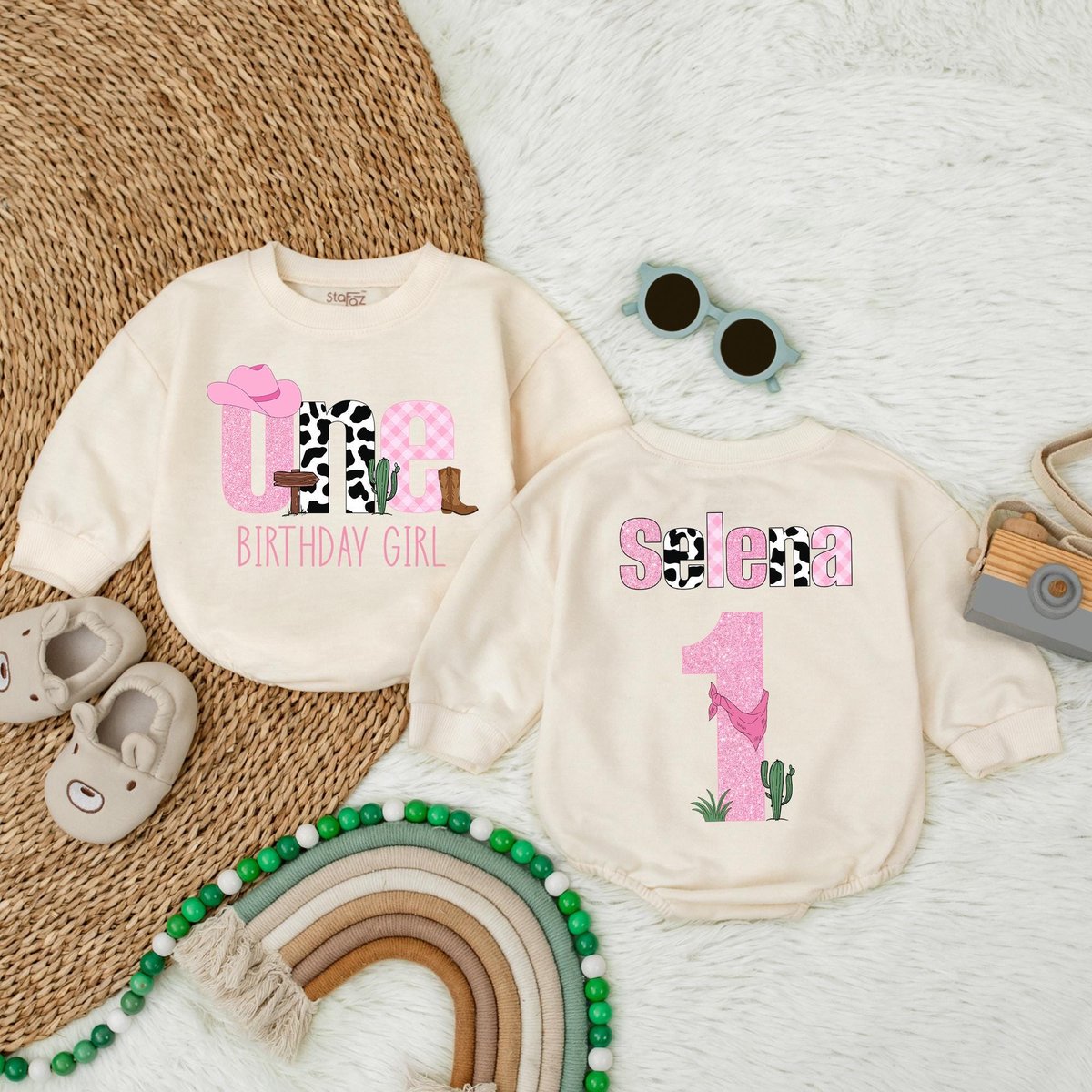 My First Rodeo Bubble Romper First Birthday Outfit Western Cowgirl 1st Birthday Outfit Newborn Outfi 184