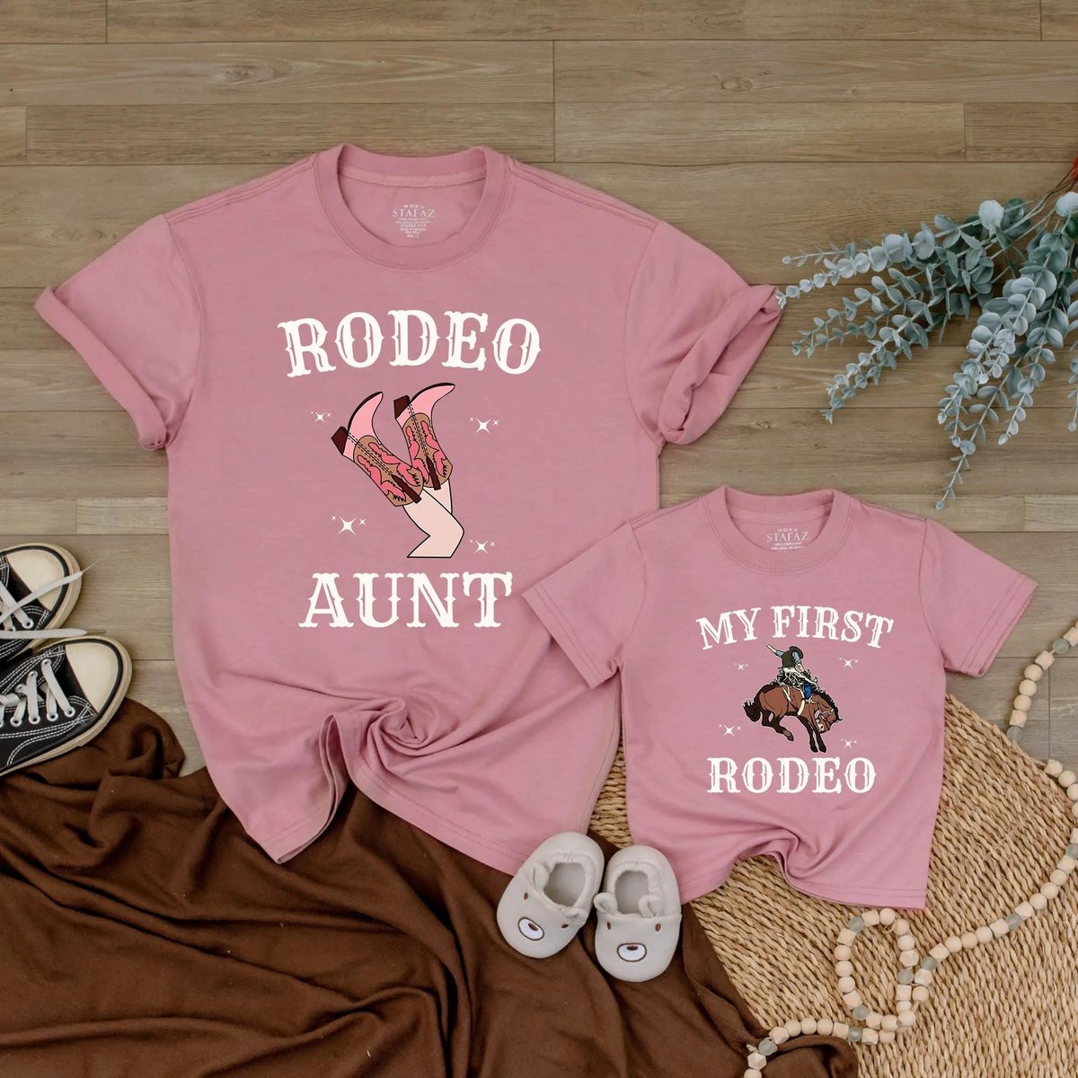 My First Rodeo Family Matching Shirt Western Country Mom Dad Shirts Country Girl Boy Rodeo Shirt Wes 436