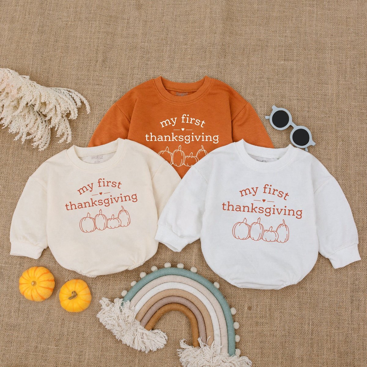 My First Thanksgiving Minimalist Baby Romper Fall Toddler sweater Autumn Kids Clothes Funny Thanksgi 177