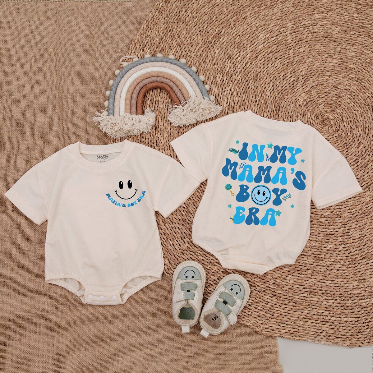 My Mama's Boy Era Romper Mama's Boy Bodysuit Mama's Boy Shirt Short Sleeve Romper for Baby Boy Ba