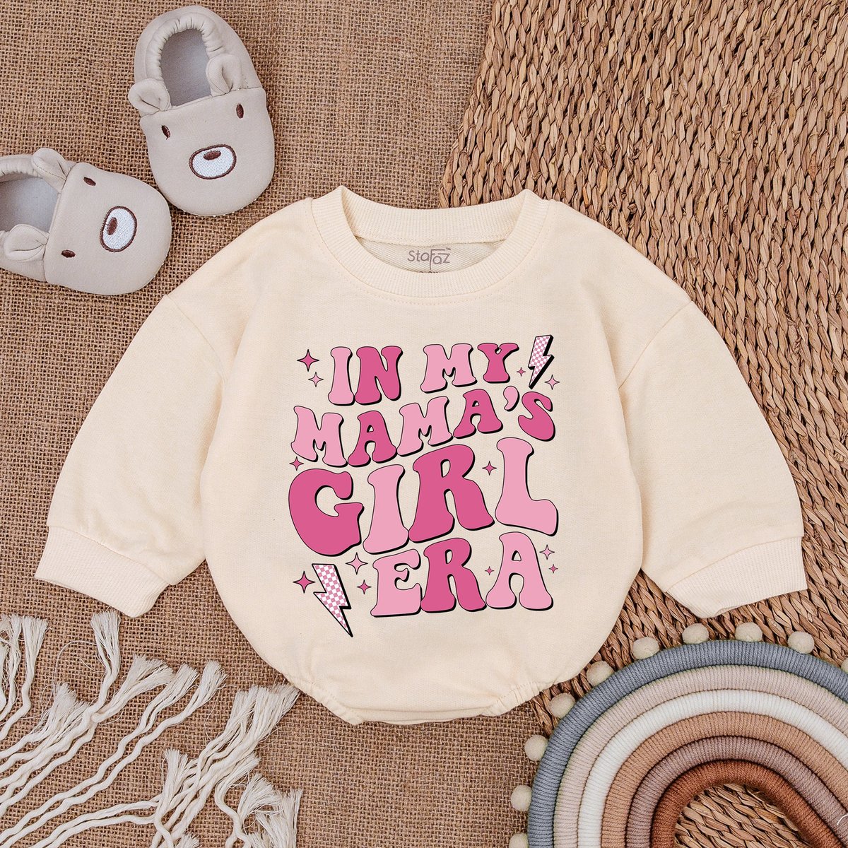 My Mama's Girl Era Romper Mommy Me Bodysuit Mama's Girl Shirt Romper for Baby Girl Baby Girl Outfi 159