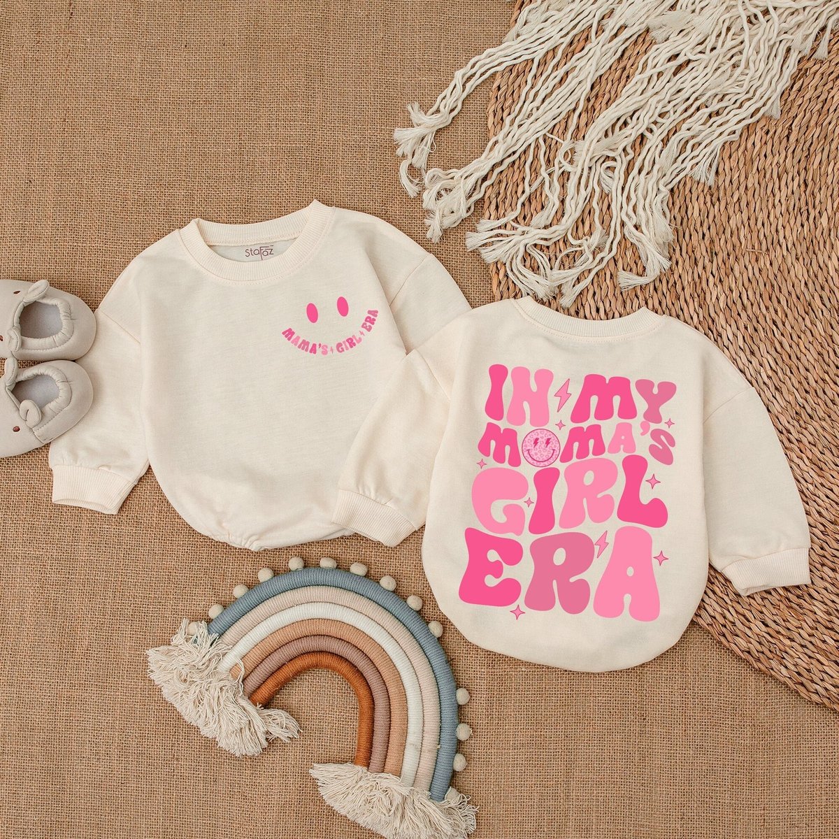 My Mama's Girl Era Romper Mommy Me Bodysuit Mama's Girl Shirt Romper for Baby Girl Baby Girl Outfi 165