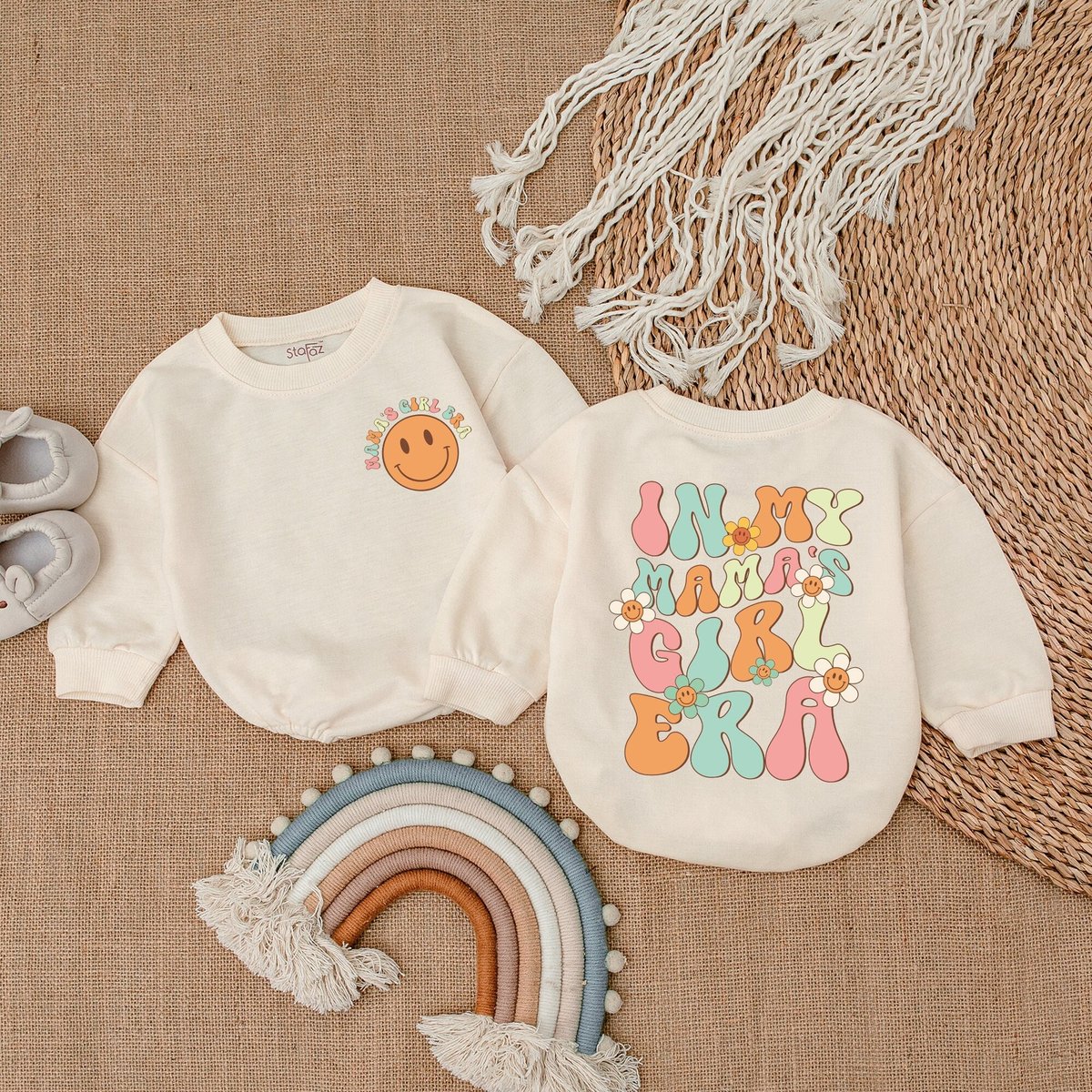 My Mama's Girl Era Romper Mommy Me Bodysuit Mama's Girl Shirt Romper for Baby Girl Baby Girl Outfi