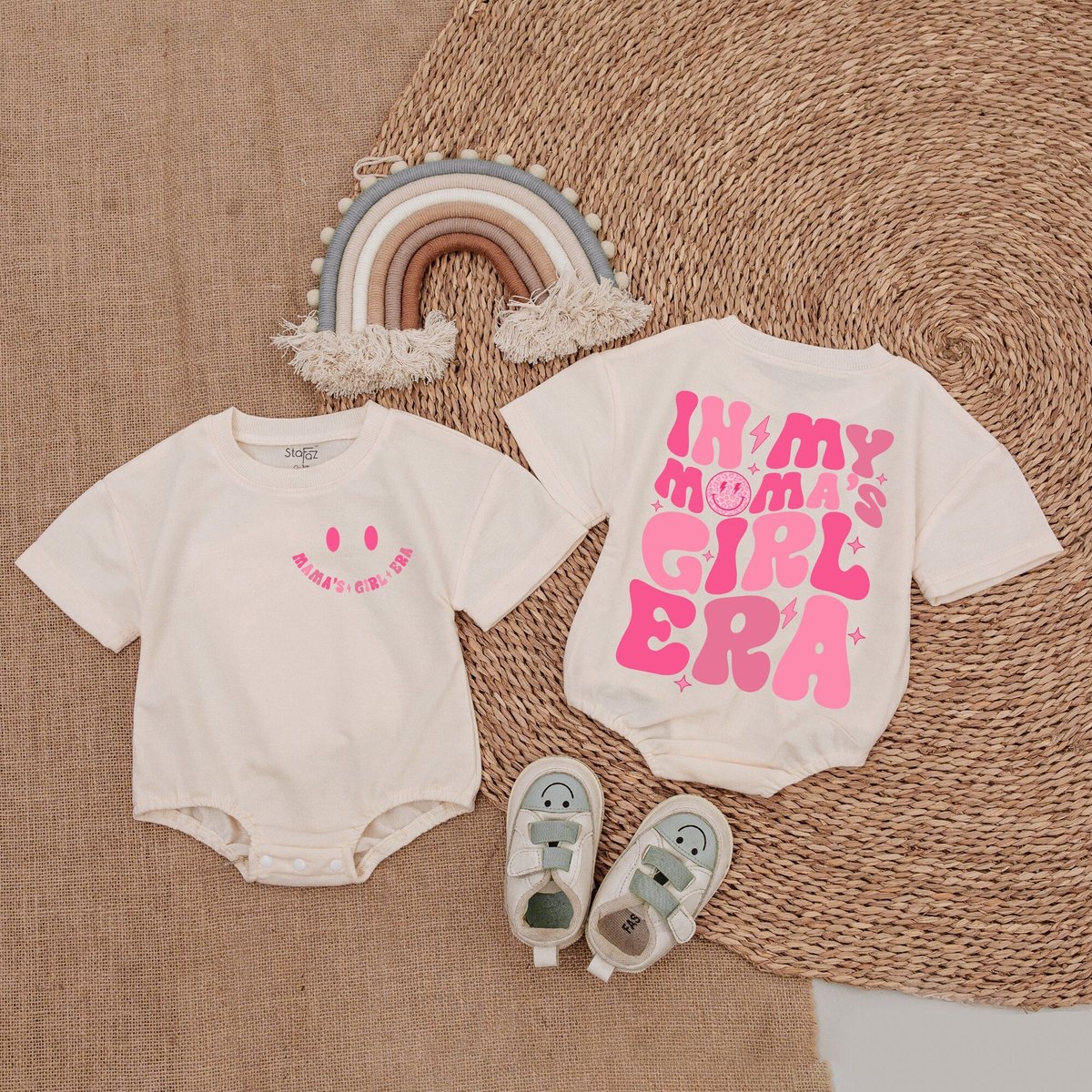 My Mama's Girl Era Romper Mommy Me Bodysuit Mama's Girl Shirt Romper for Baby Girl Baby Girl Outfi 171