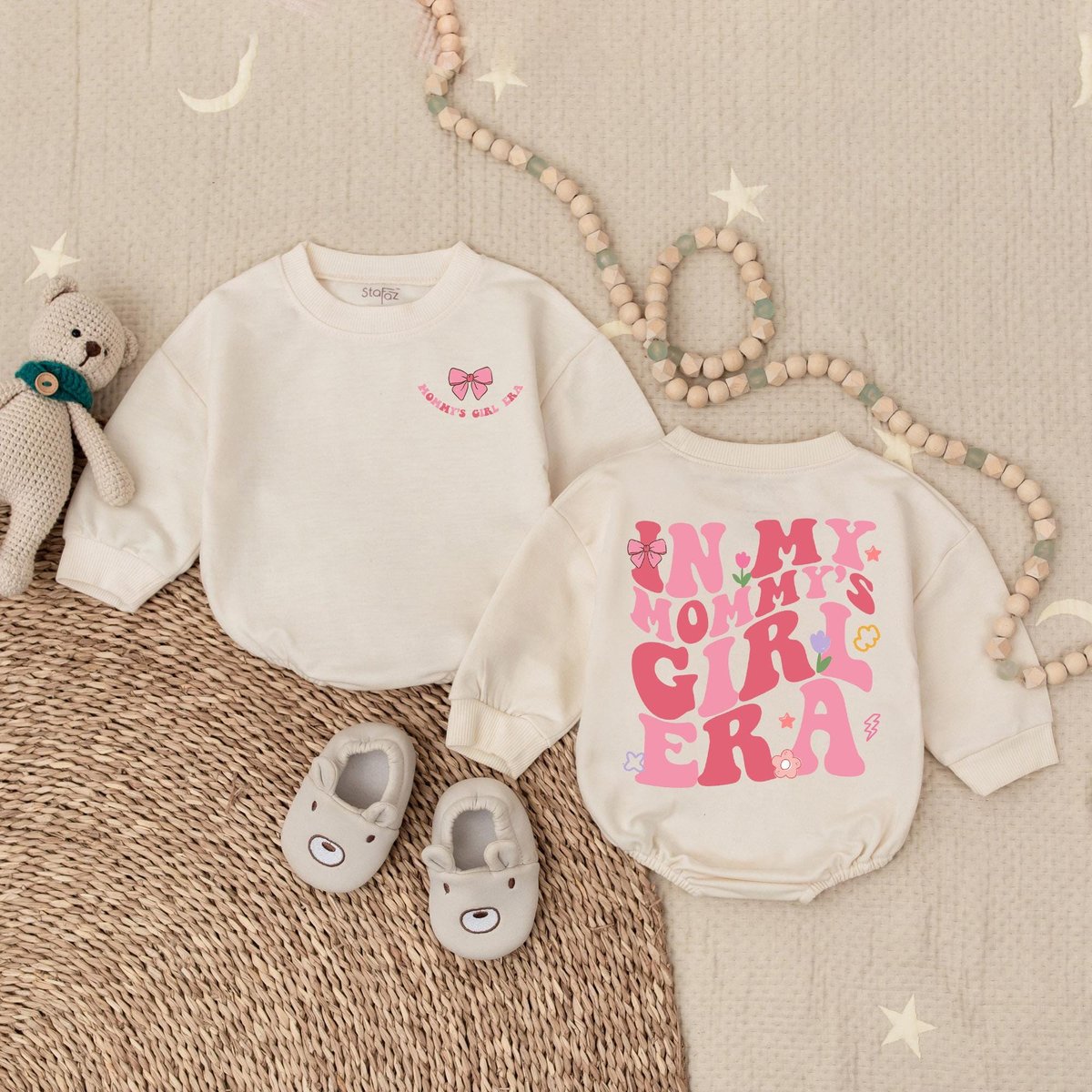 My Mommy's Girl Era Romper Mommy Me Bodysuit Mama's Girl Shirt Romper for Baby Girl Baby Girl Outf