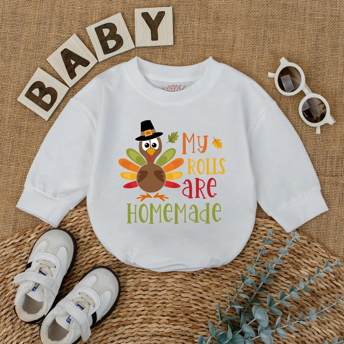 My Rolls Are Homemade Baby Romper First Thanksgiving Baby Outfit Cute Fall Baby Bodysuit Newborn Tha 432