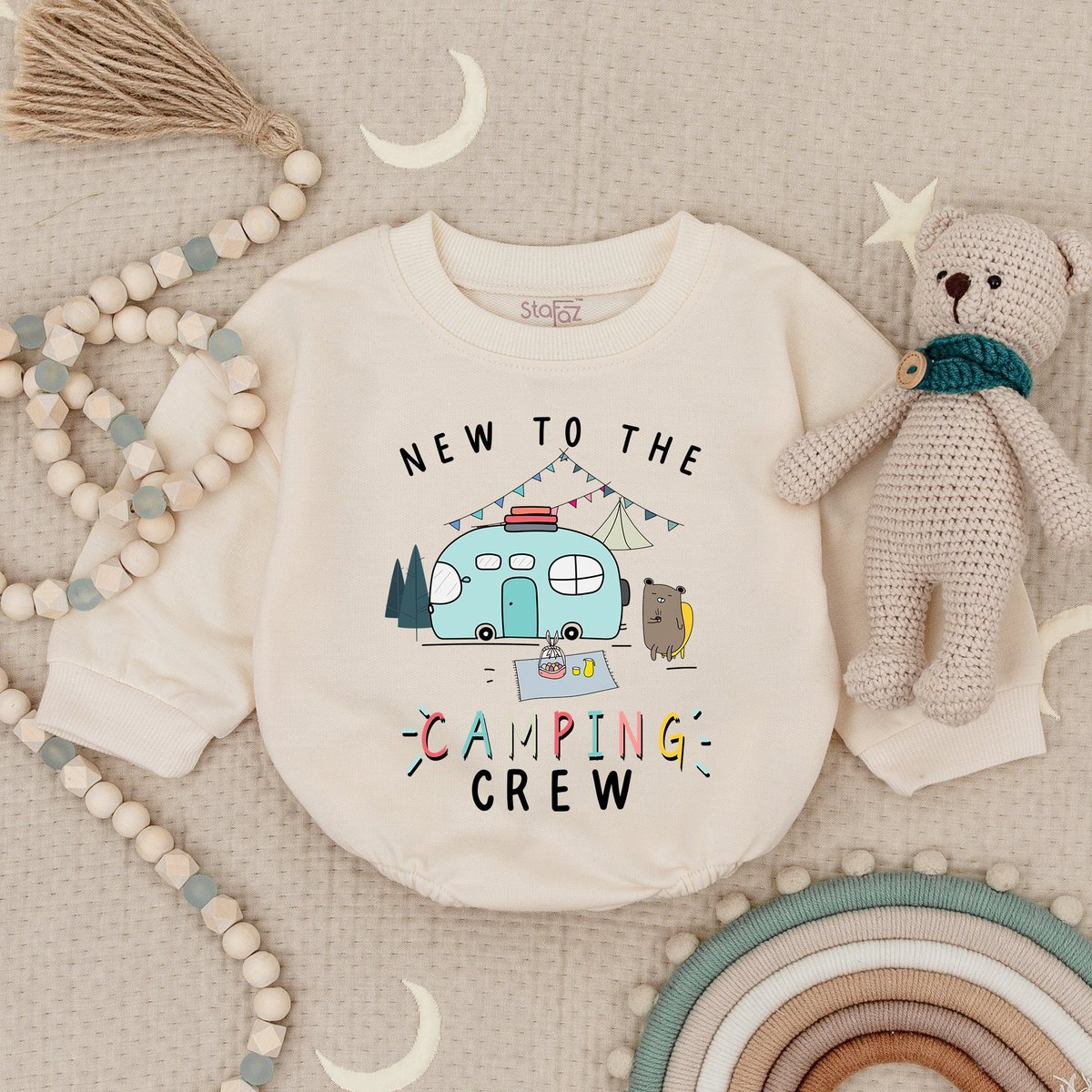 New Camping Buddy Pregnancy Announcement Romper Adventurous Nature Lover Bodysuit Baby Reveal Outfit