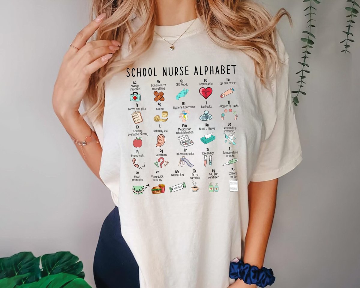 Nurse Shirts Nurse Alphabet Shirt Nurse ABCs Shirt Nurse Gift Nursing Nurse Nursing Appreciation Gif