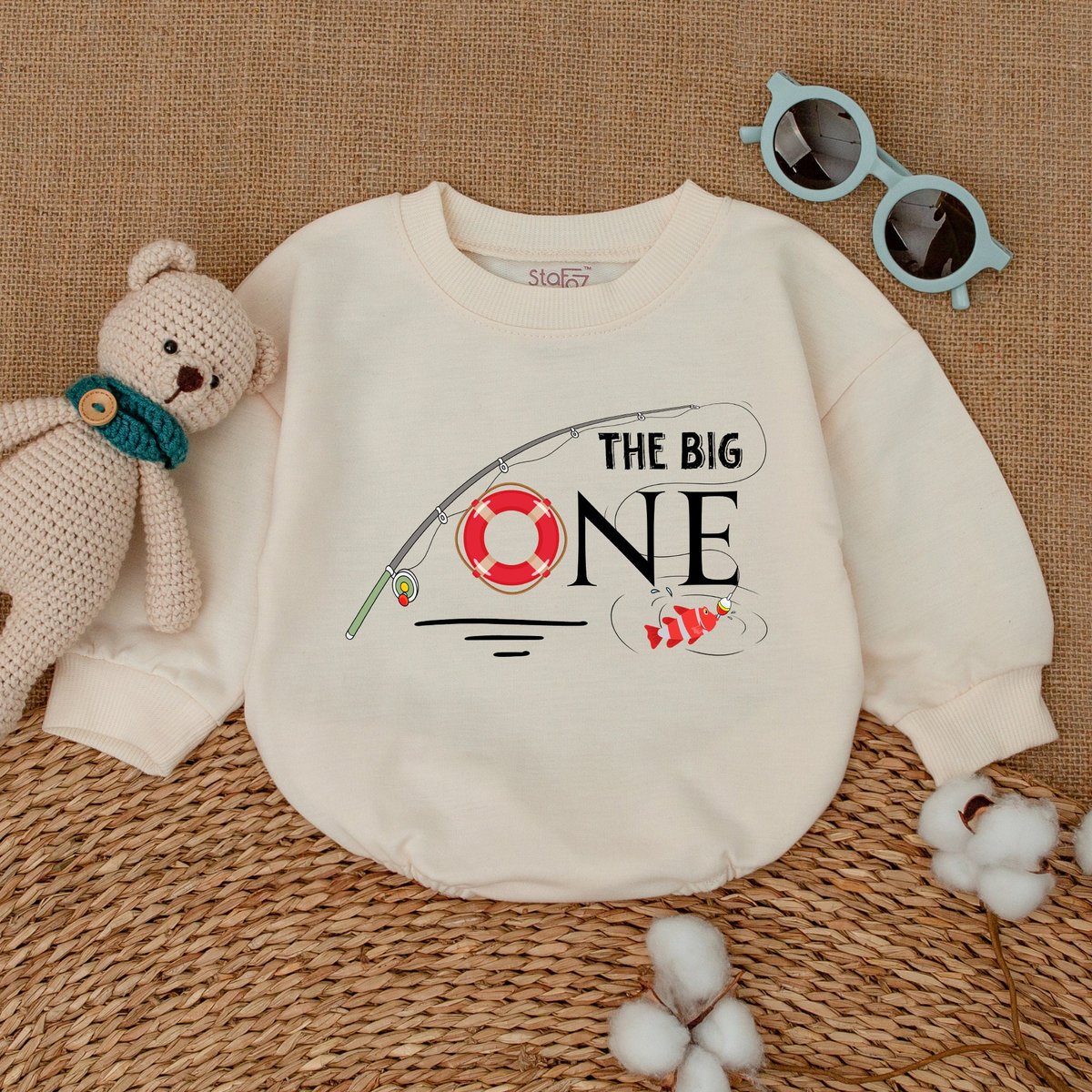 O Fish Ally One Birthday Romper The Big One Bodysuit Ofishally One 1st Birthday Outfit Fishing First 172
