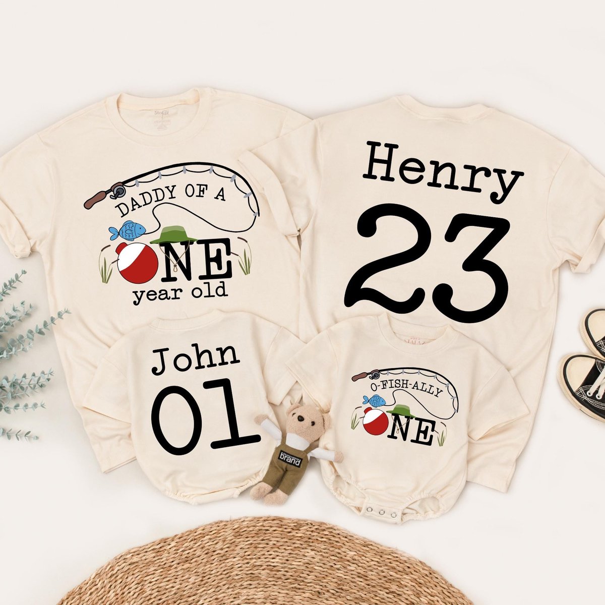 O Fish ally One Shirt 1st Birthday Fishing Outfit Family Matching Shirts Baby Romper Mommy and Me Ou 185