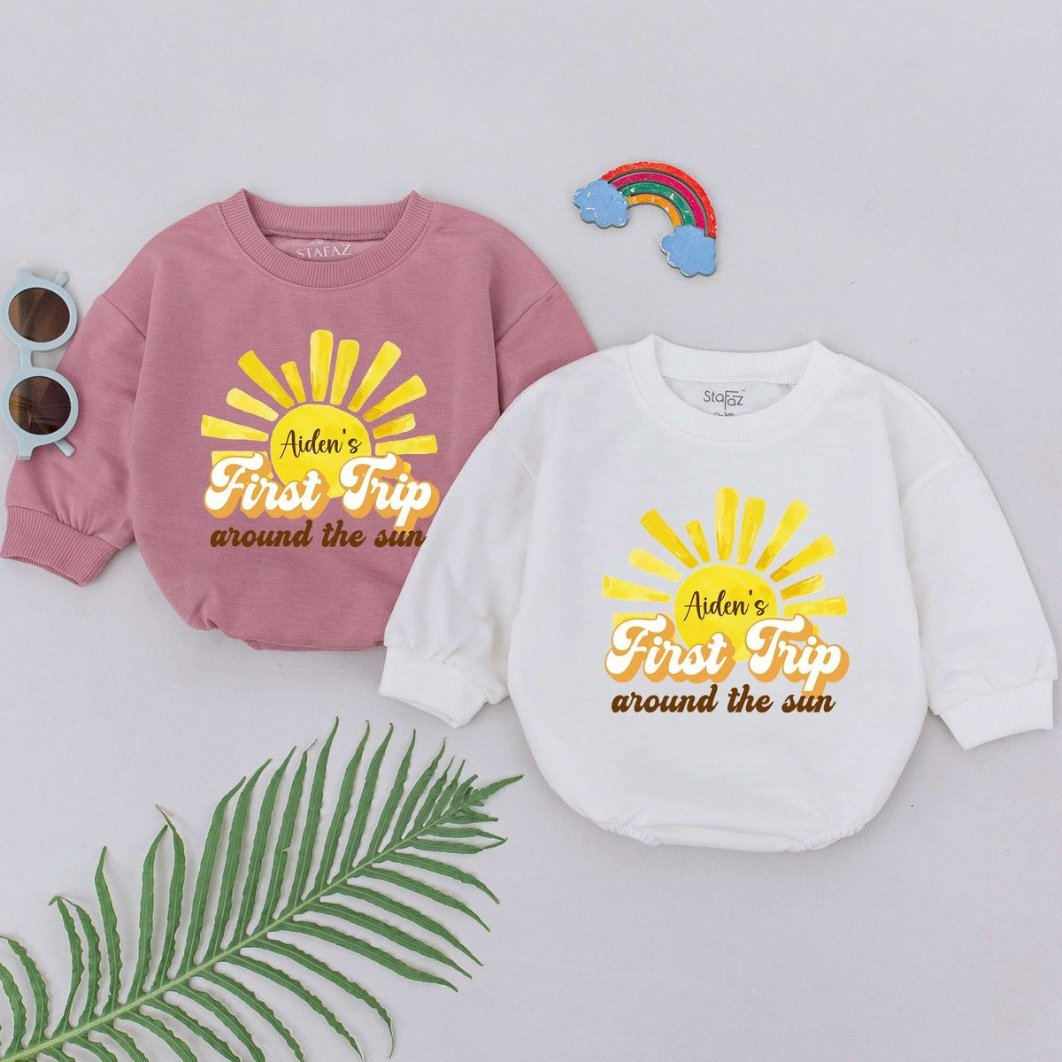 One Birthday Romper First Trip Around The Sun 1st Birthday Boy One Candle Outfits Newborn For Boys B