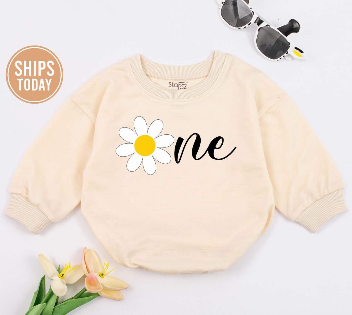One Daisy Romper 1st Birthday Romper Kid First Birthday Birthday Party Clothes Birthday Party Groovy 149