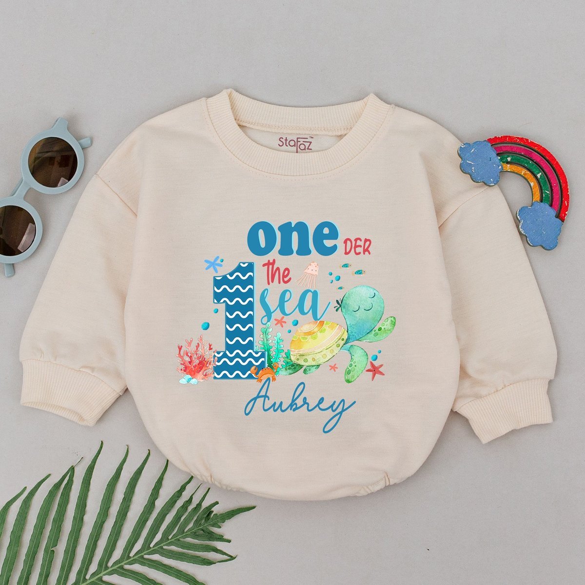 One-der The Sea Romper Under the Sea First Birthday Outfit Sea Creature Birthday Romper Sea Birthday