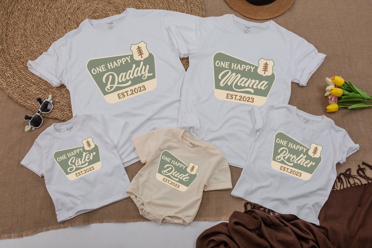 One Happy Camper Shirt First Birthday Shirt Camping 1st Birthday Outfit One Happy Camper Matching Fa 152