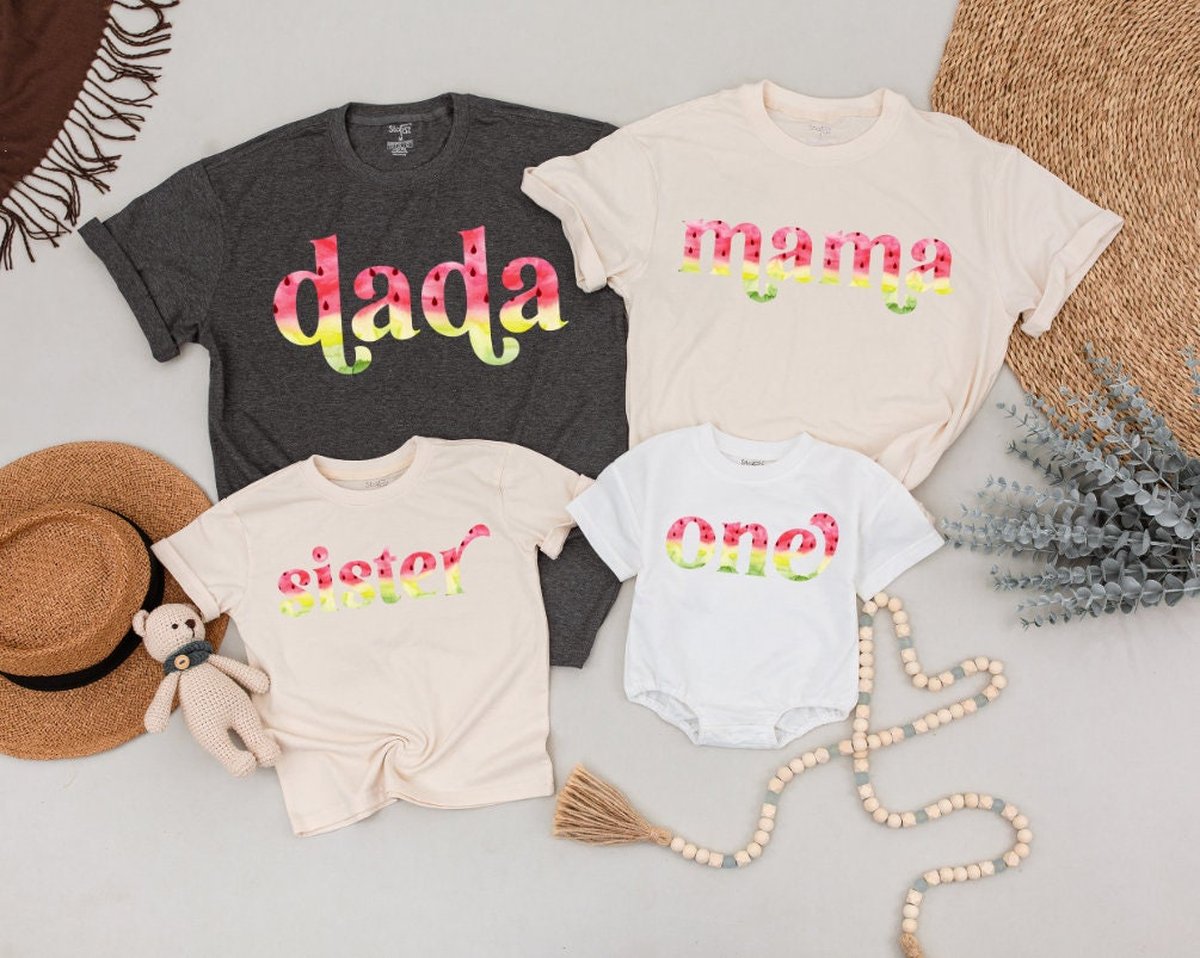 One In A Melon Matching Family Birthday Shirts Watermelon 1st Birthday Outfit One In A Melon Baby Ou 169