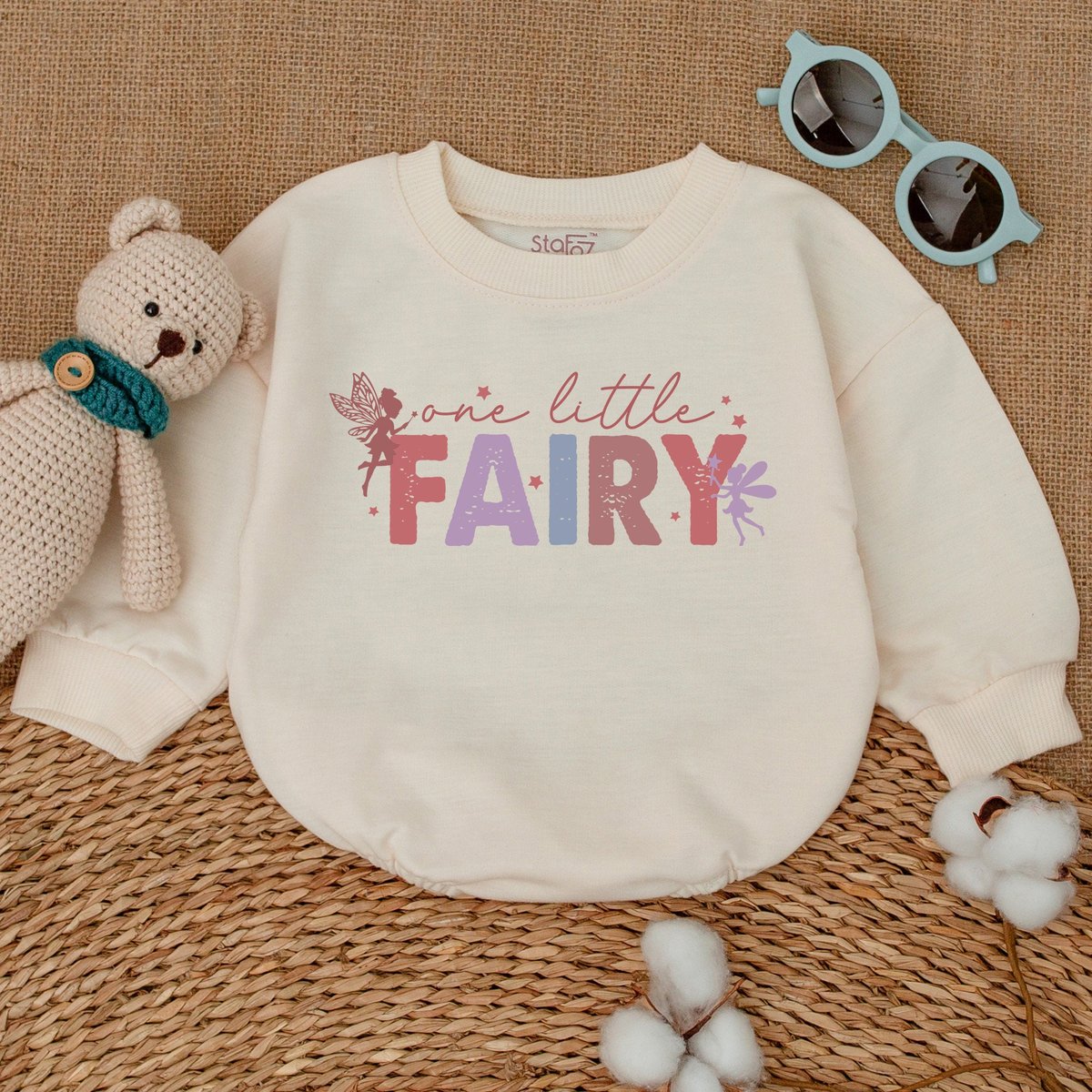 One Little Fairy Romper Fairytale Birthday Bodysuit Princess Baby Bodysuit Baby Girl Romper Newborn 170