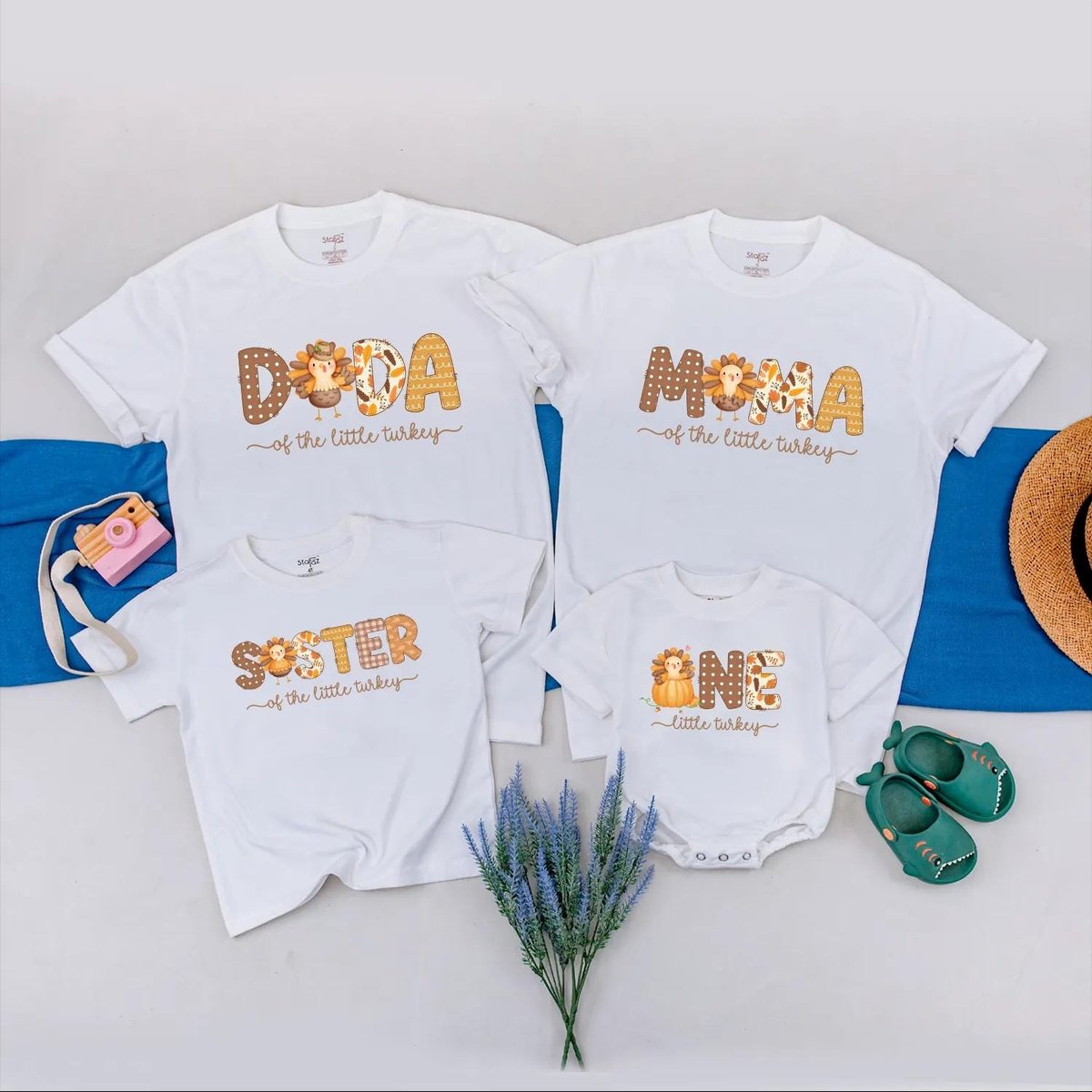 One Little Turkey First Birthday Shirt Thanksgiving 1st Birthday Family Matching Shirt Fall 1st Birt 434