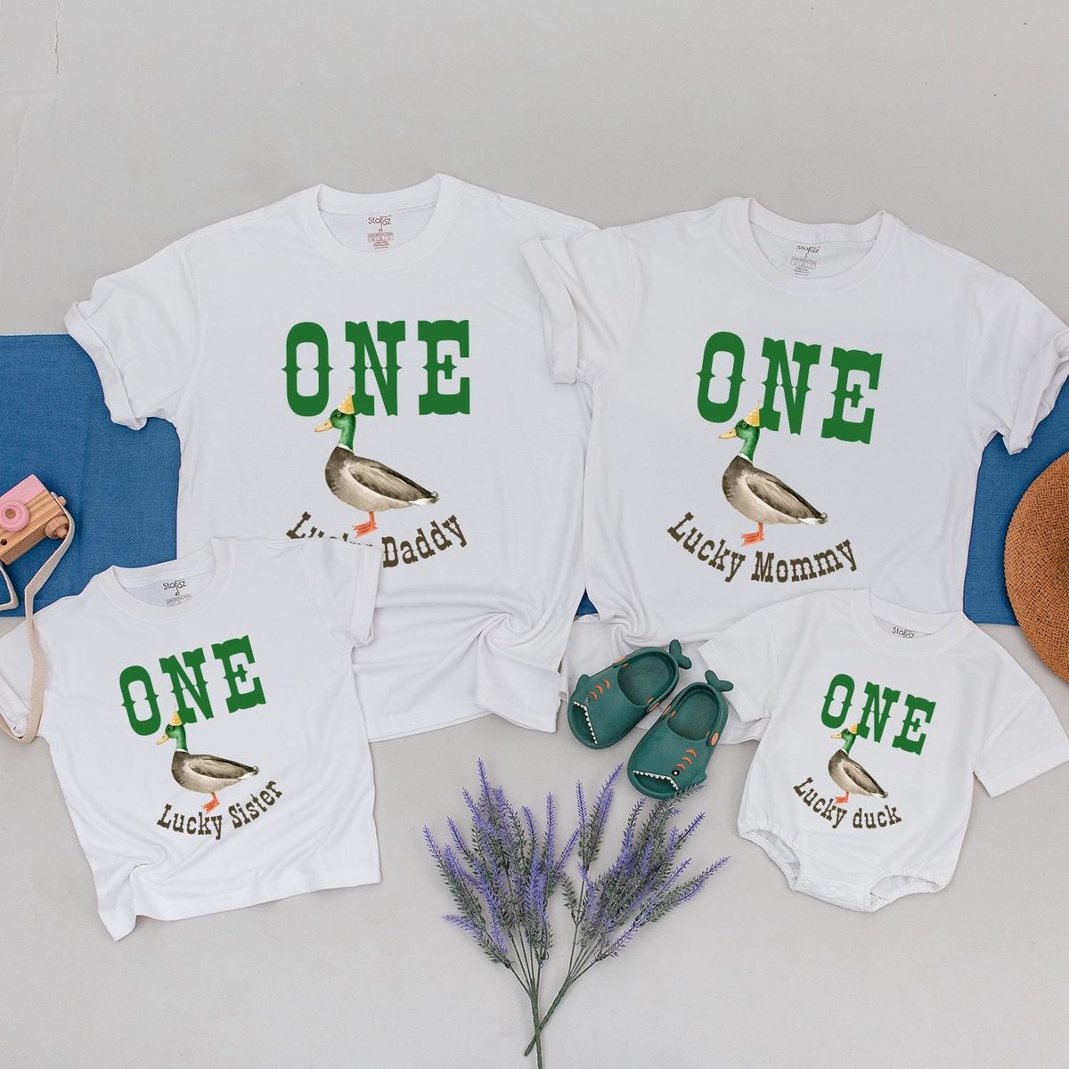 ONE Lucky Duck Matching Family Birthday Shirts 1st Birthday Shirt Duck Birthday One Lucky Duck Famil 184