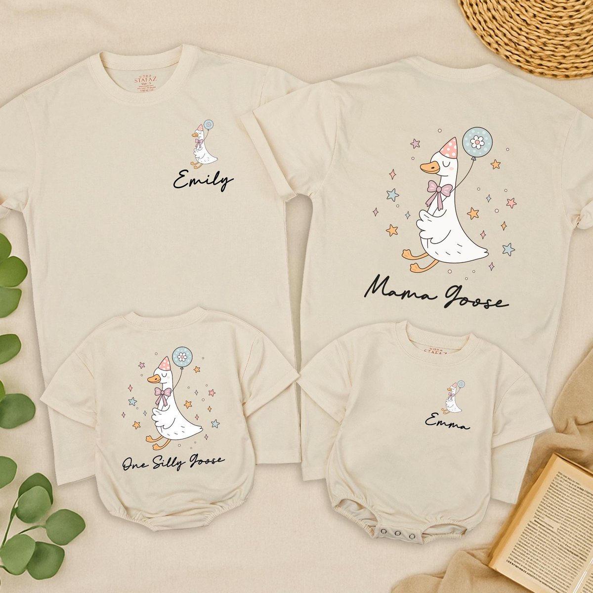 One Silly Goose Matching Family Shirts Birthday Party Matching Shirts Funny Matching Family Shirts G 434