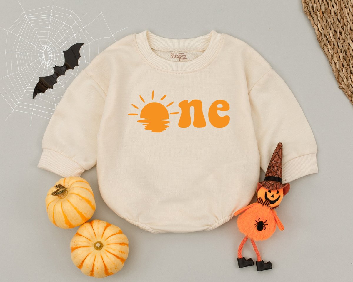 One Year Old Birthday Baby RomperSun First Birthday Baby Outfit 1st Birthday Baby BodysuitBubble Rom
