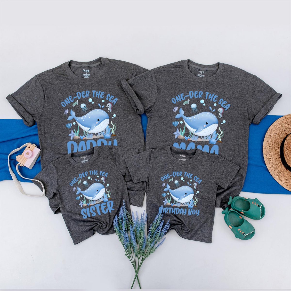 Oneder the Sea Birthday Shirt Ocean Animals 1st Birthday Outfit Under the Sea Baby Shirt First Birth 437