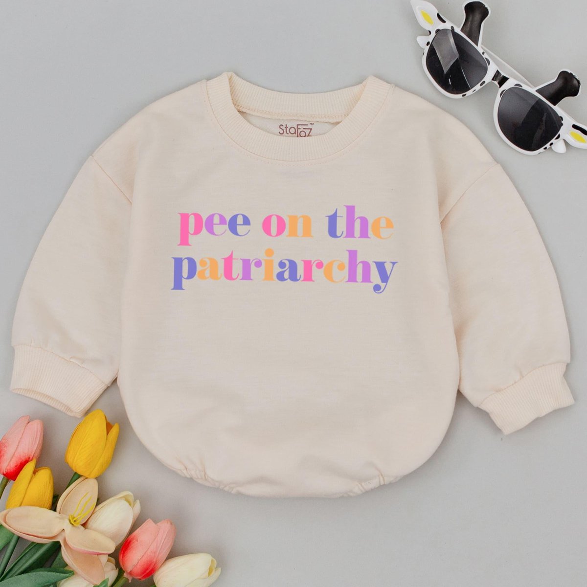 Pee On The Patriarchy Baby Romper Baby Announcement Clothes Pregnancy Reveal Feminist Bodysuit Girl 181
