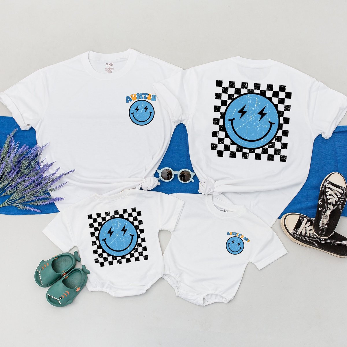 Personalized Auntie And Auntie's Boy Shirt Matching Family Shirt Auntie and Nephew Shirt Niece Kid 170