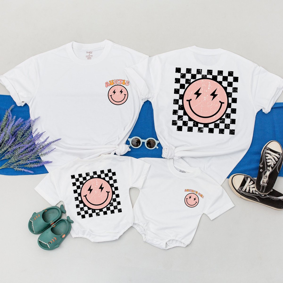 Personalized Auntie And Auntie's Girl Shirt Matching Family Shirt Auntie and Nephew Shirt Niece Kid 170