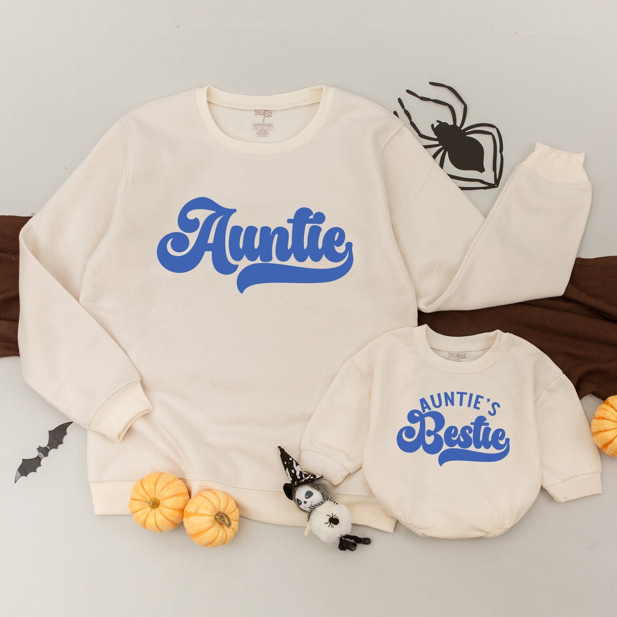 Personalized Auntie And Auntie's Bestie Sweatshirts Auntie Me Sweatshirts Aunt Sweatshirt Aunt Niec 174