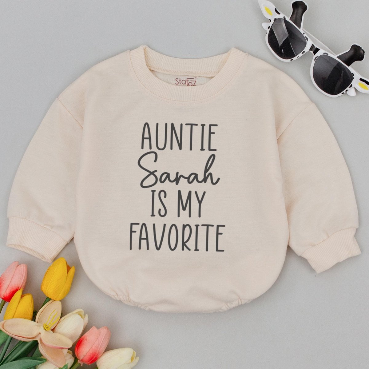 Personalized Auntie Is My Favorite Baby Romper Auntie Baby Reveal Baby Clothes Pregnancy Reveal Soon 181
