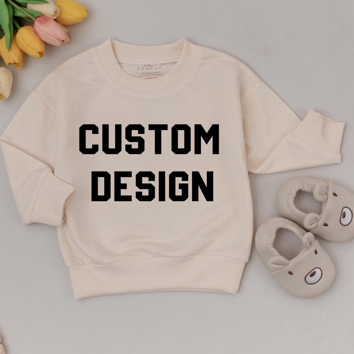 Personalized Baby Sweatshirt Custom Designs Gifts Birthday Themed Shirt for Baby Girl Boy Spring Bab