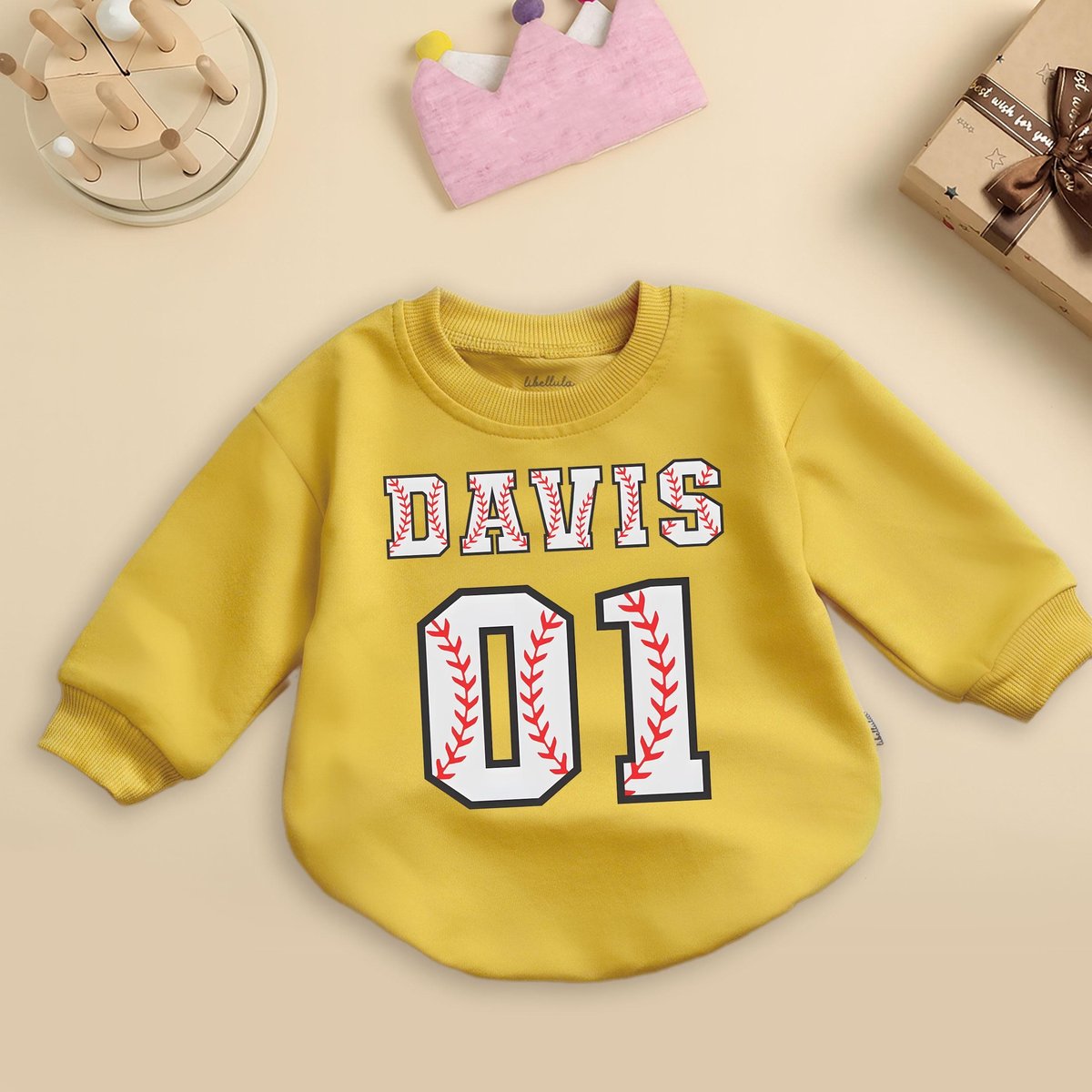 Personalized Baseball Baby Outfit Baseball Season Baby Bodysuit Gameday Season Bubble Romper Baby Bo 436