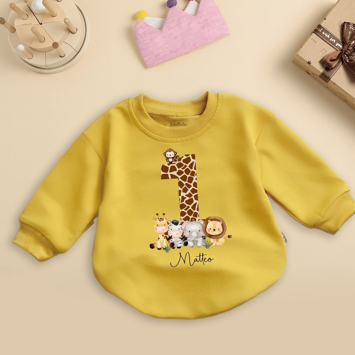 Personalized Birthday Safari Romper Wild One Jungle Animals Outfit 1st Birthday Newborn Bodysuit Cut 436