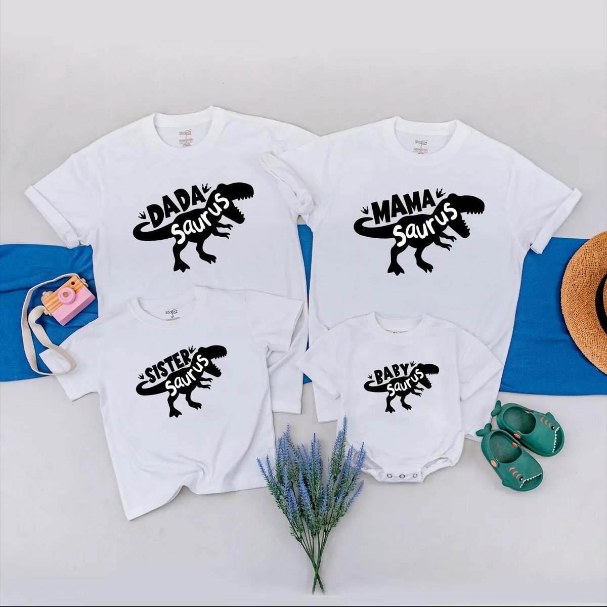 Personalized Dinosaur Family Matching Shirts Funny T Rex Family Outfit Custom Dino Clothes for Famil 431