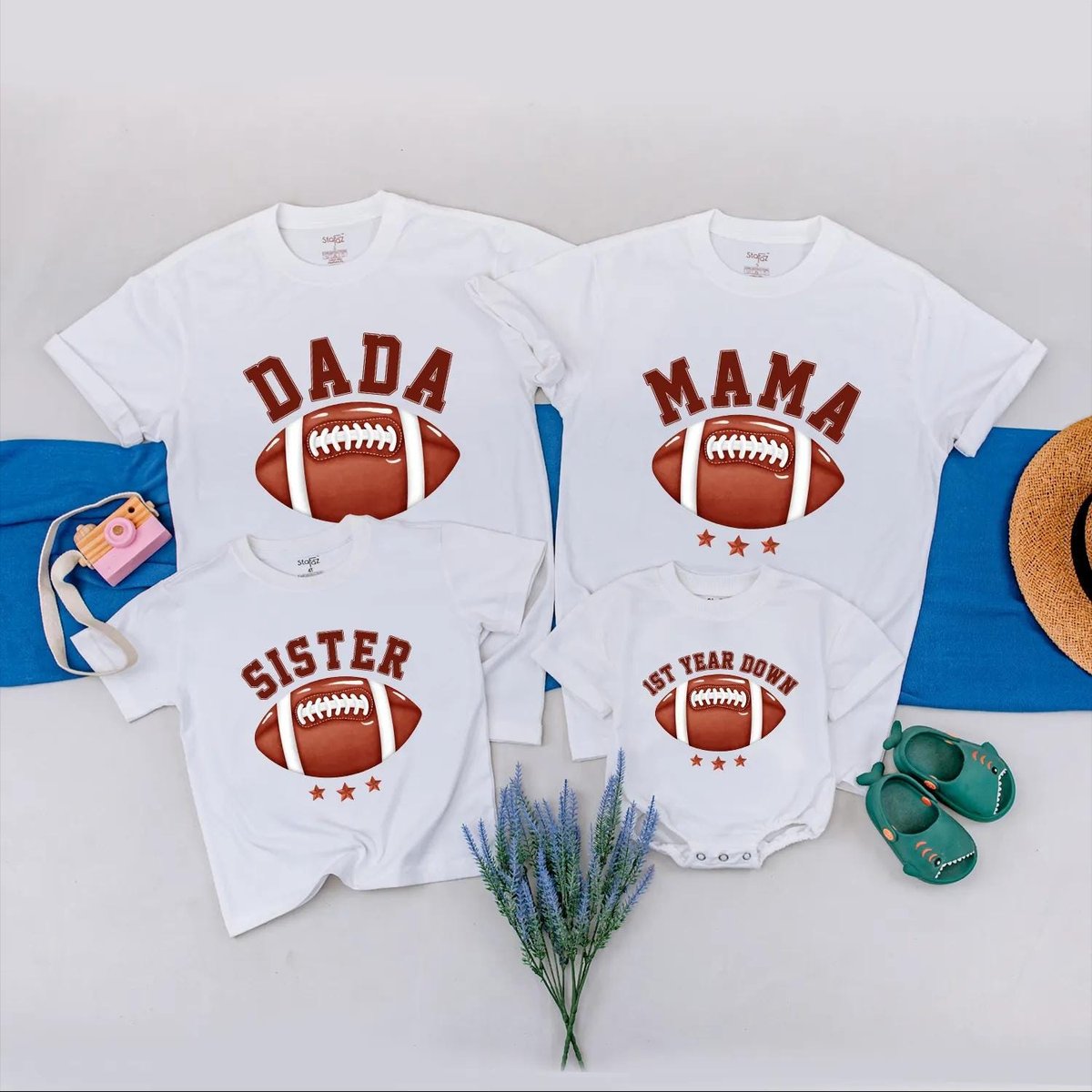 Personalized Football Birthday Matching Family Shirt Football First Birthday Outfit Family Birthday 188