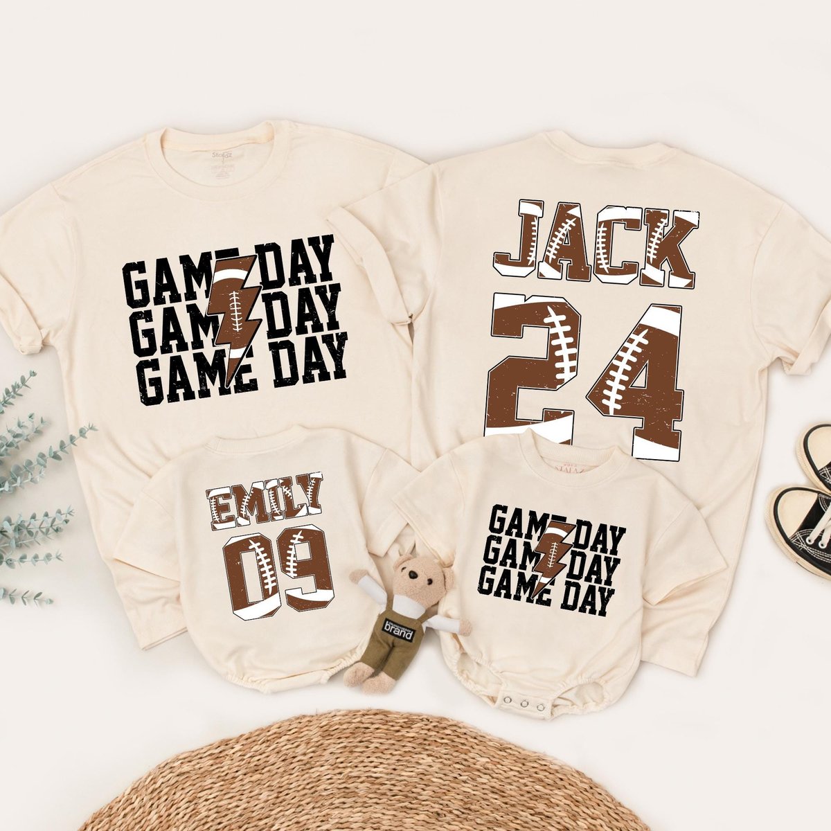 Personalized Football Game Day Shirt Custom Name Number Shirt Football Season Shirt Game Day Sports 436