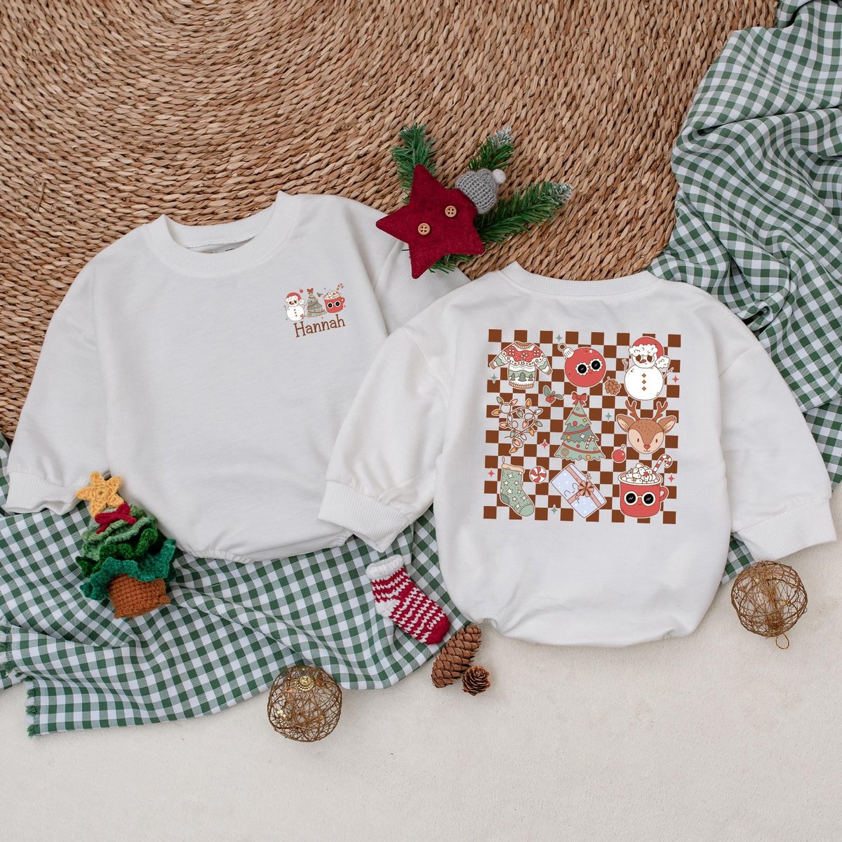 Personalized Groovy Christmas Romper Newborn Christmas Baby Bodysuit Winter Baby Clothes Christmas B 181