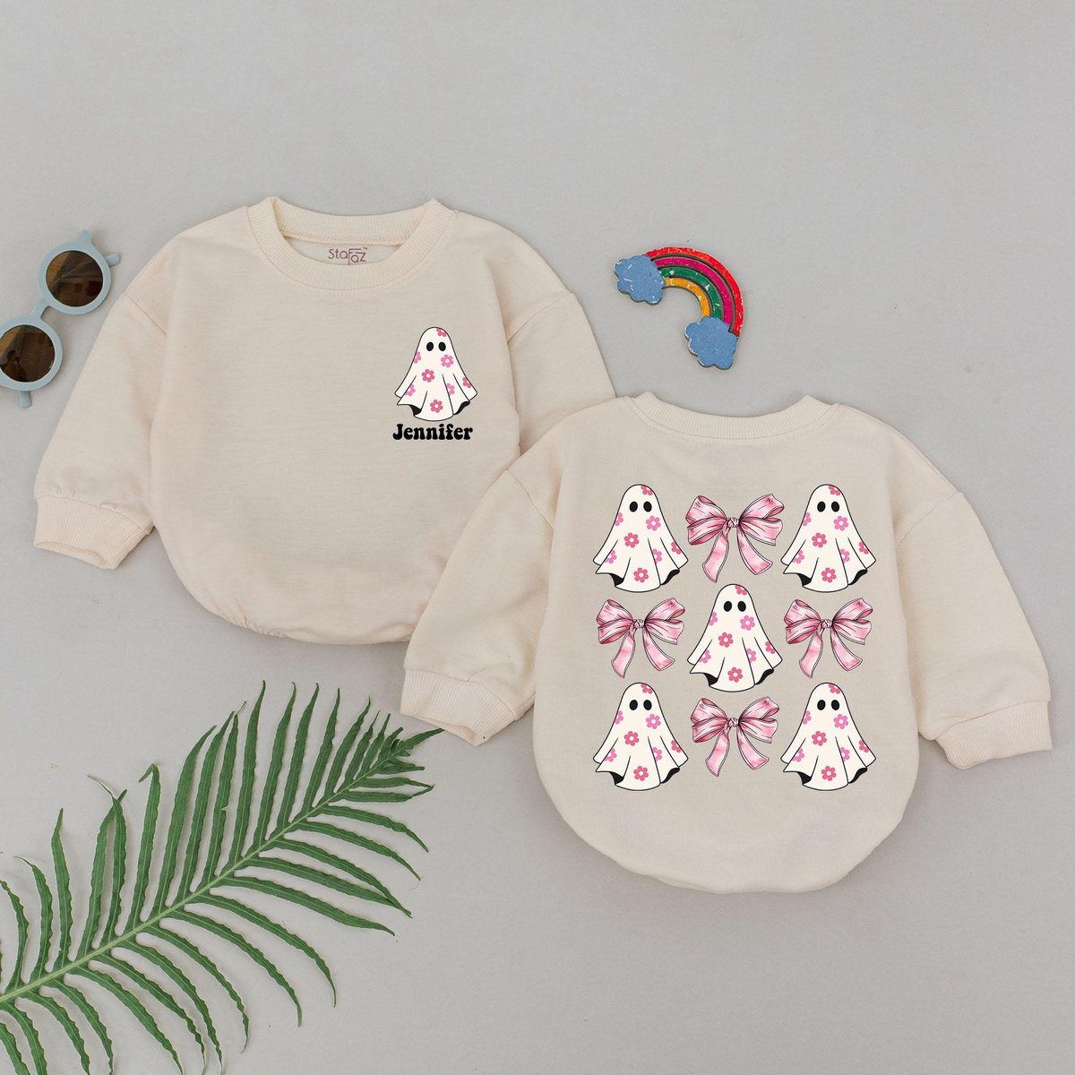 Personalized Halloween Boo Romper First Halloween Baby Romper Baby Shower Gift Baby Boo Outfits Newb