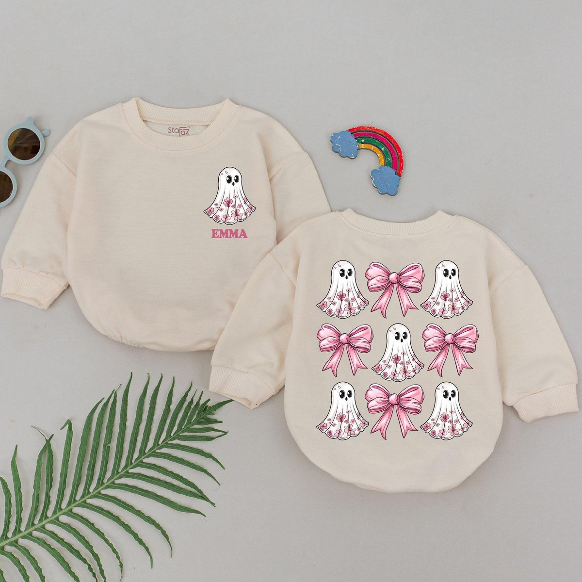 Personalized Halloween Boo Romper First Halloween Baby Romper Baby Shower Gift Baby Boo Outfits Newb