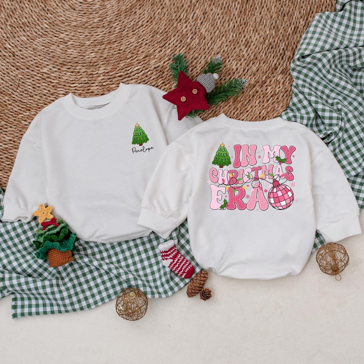 Personalized In My Christmas Era Romper Girl Christmas Bodysuit Winter Baby Clothes Christmas Baby O 181