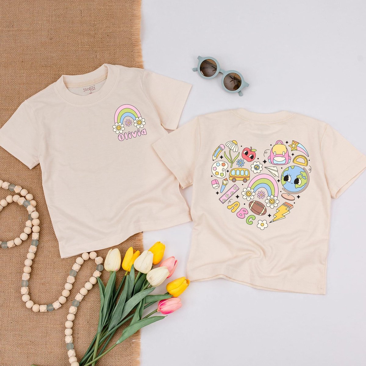 Personalized Kids Back To School Shirt First Day Of School Elementary School 2nd Grade Shirt 1st Gra 175