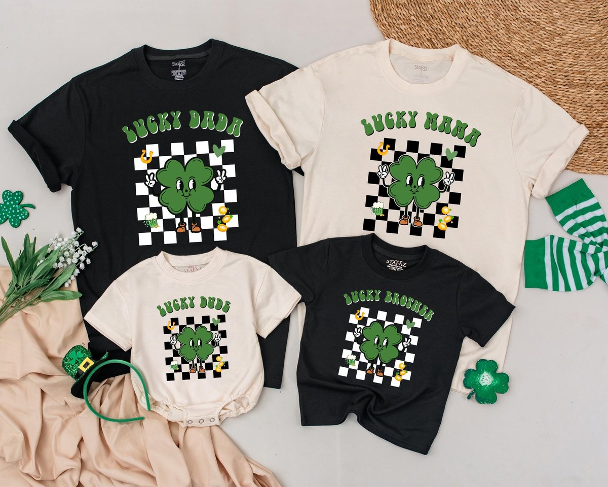 Personalized Lucky Family Shirts 1st Birthday Outfit St Patricks Day Birthday Shirt Matching Mommy a 185