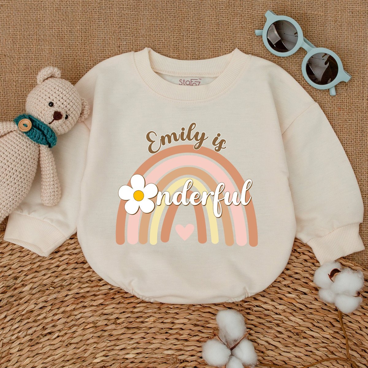 Personalized Miss Onederful First Birthday Romper Onederful Rainbow Bodysuit Baby Girl Birthday Smas 170